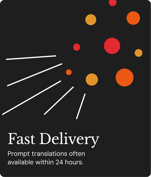 fast delivery - translation fast delivery - translation